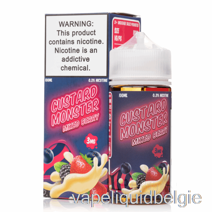 Vape België Gemengde Bessen - Custardmonster - 100ml 3mg